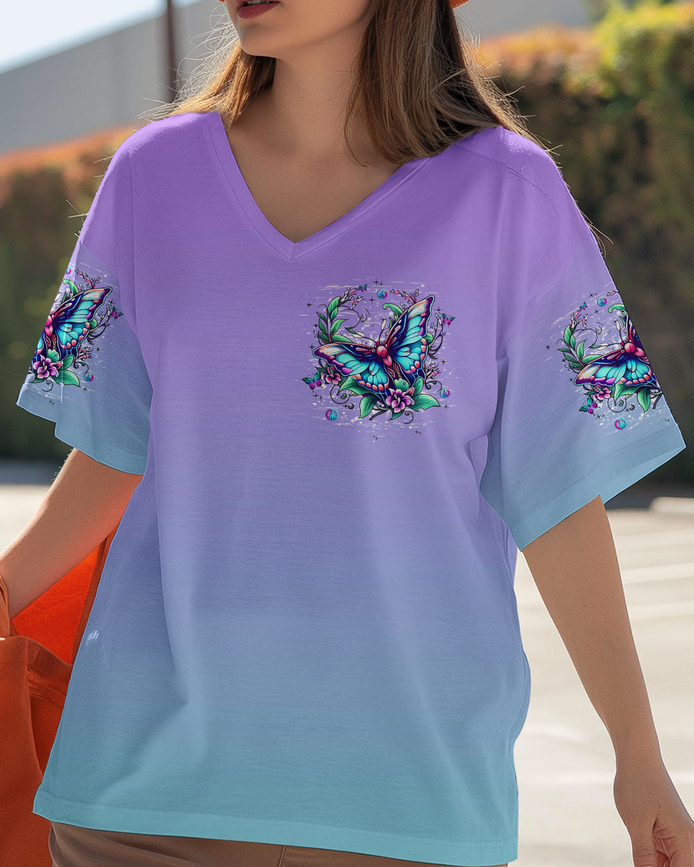 JUST BREATHE BUTTERFLY ALL OVER PRINT - YHHN2811253