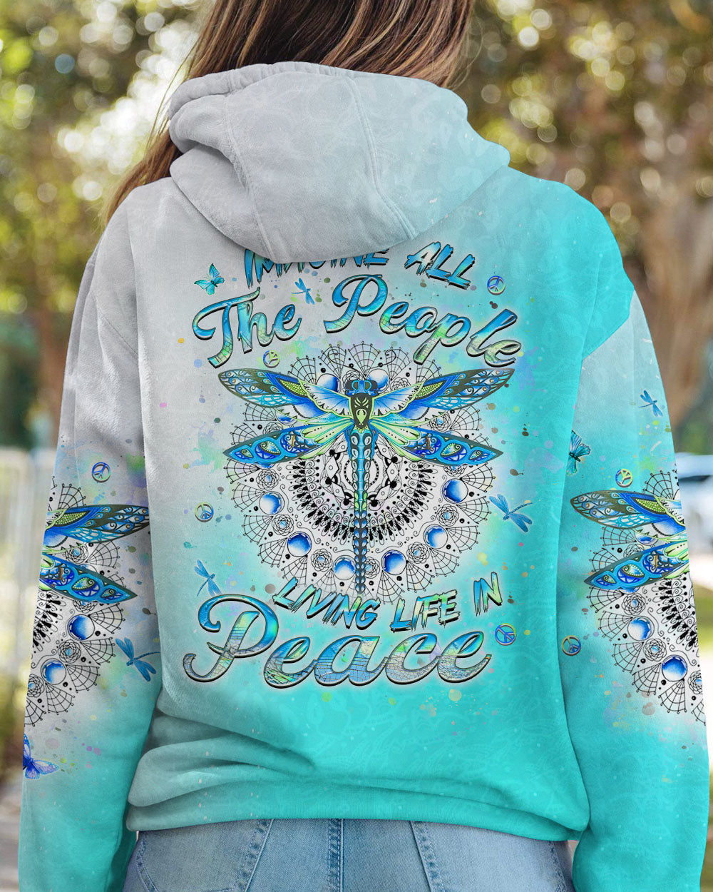 IMAGINE ALL THE PEOPLE LIVING LIFE IN PEACE ALL OVER PRINT - YHHN2902244