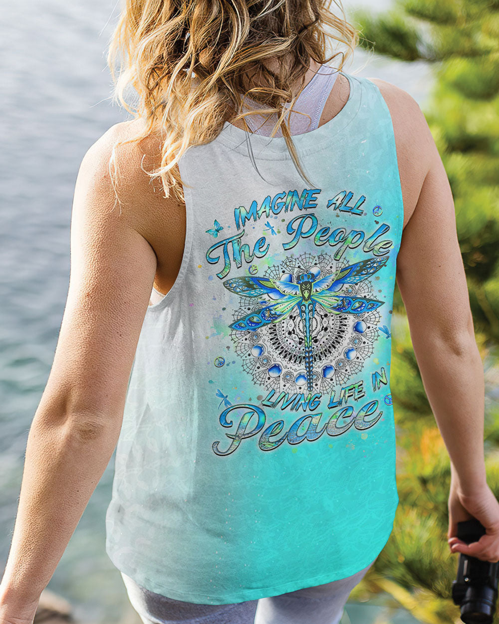 IMAGINE ALL THE PEOPLE LIVING LIFE IN PEACE ALL OVER PRINT - YHHN2902244