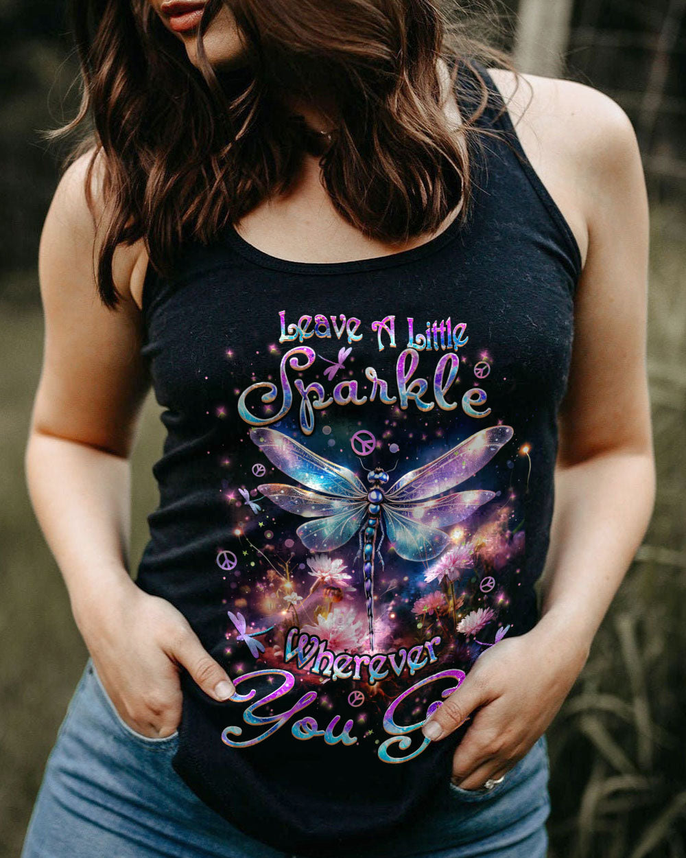 LEAVE A LITTLE SPARKLE WHEREVER YOU GO ALL OVER PRINT - YHHN3101242
