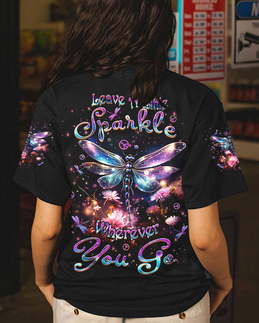 LEAVE A LITTLE SPARKLE WHEREVER YOU GO ALL OVER PRINT - YHHN3101242