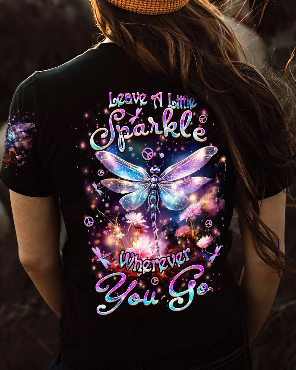 LEAVE A LITTLE SPARKLE WHEREVER YOU GO ALL OVER PRINT - YHHN3101242