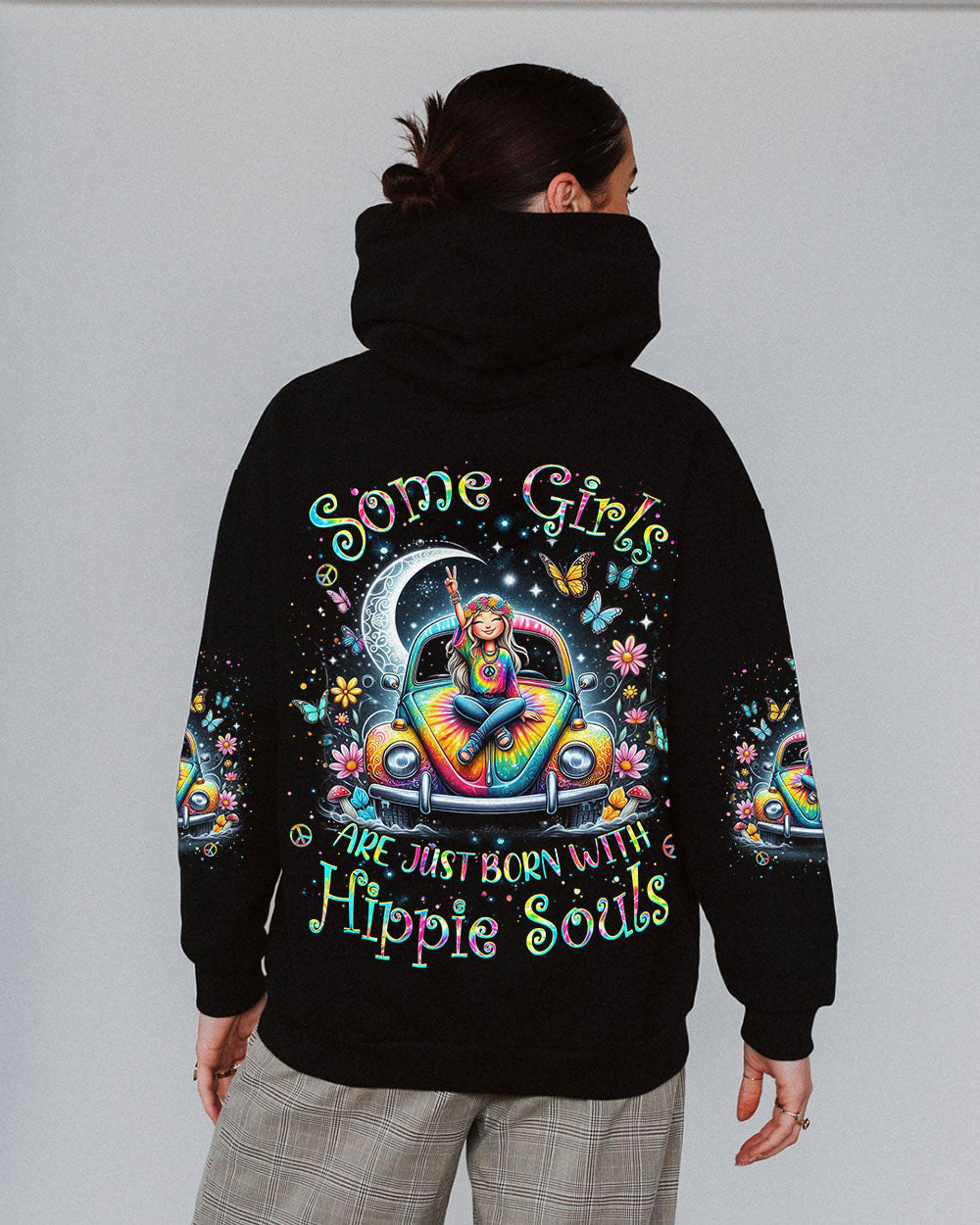 SOME GIRLS ARE JUST BORN WITH HIPPIE SOULS ALL OVER PRINT - YHKD0104244