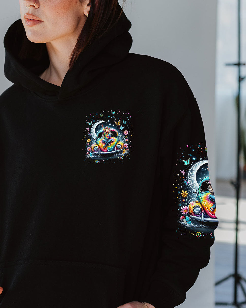 SOME GIRLS ARE JUST BORN WITH HIPPIE SOULS ALL OVER PRINT - YHKD0104244