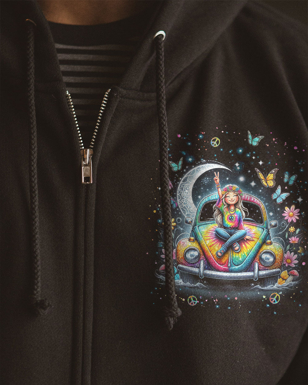 SOME GIRLS ARE JUST BORN WITH HIPPIE SOULS ALL OVER PRINT - YHKD0104244