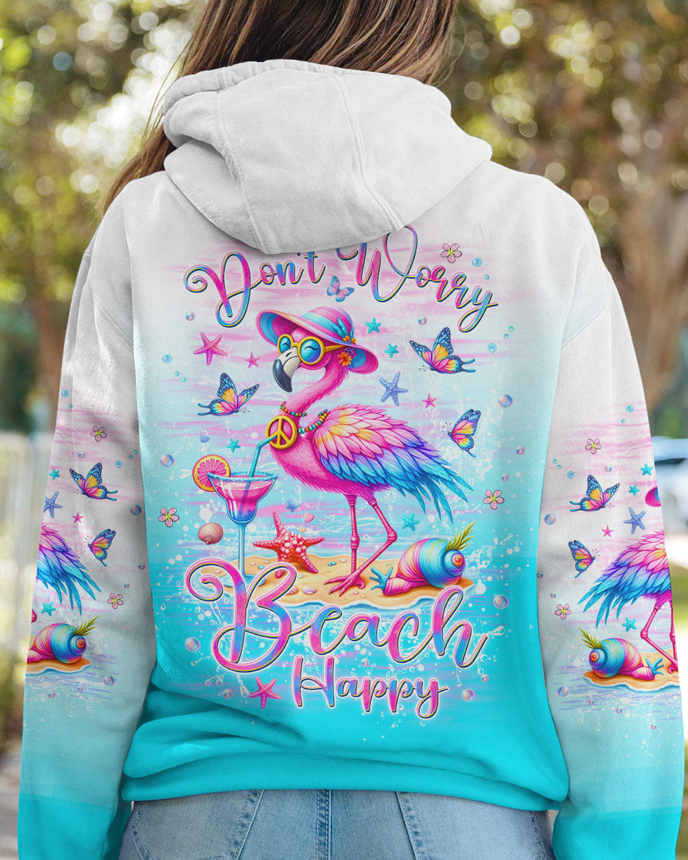 DON'T WORRY BEACH HAPPY ALL OVER PRINT - YHKD0306242