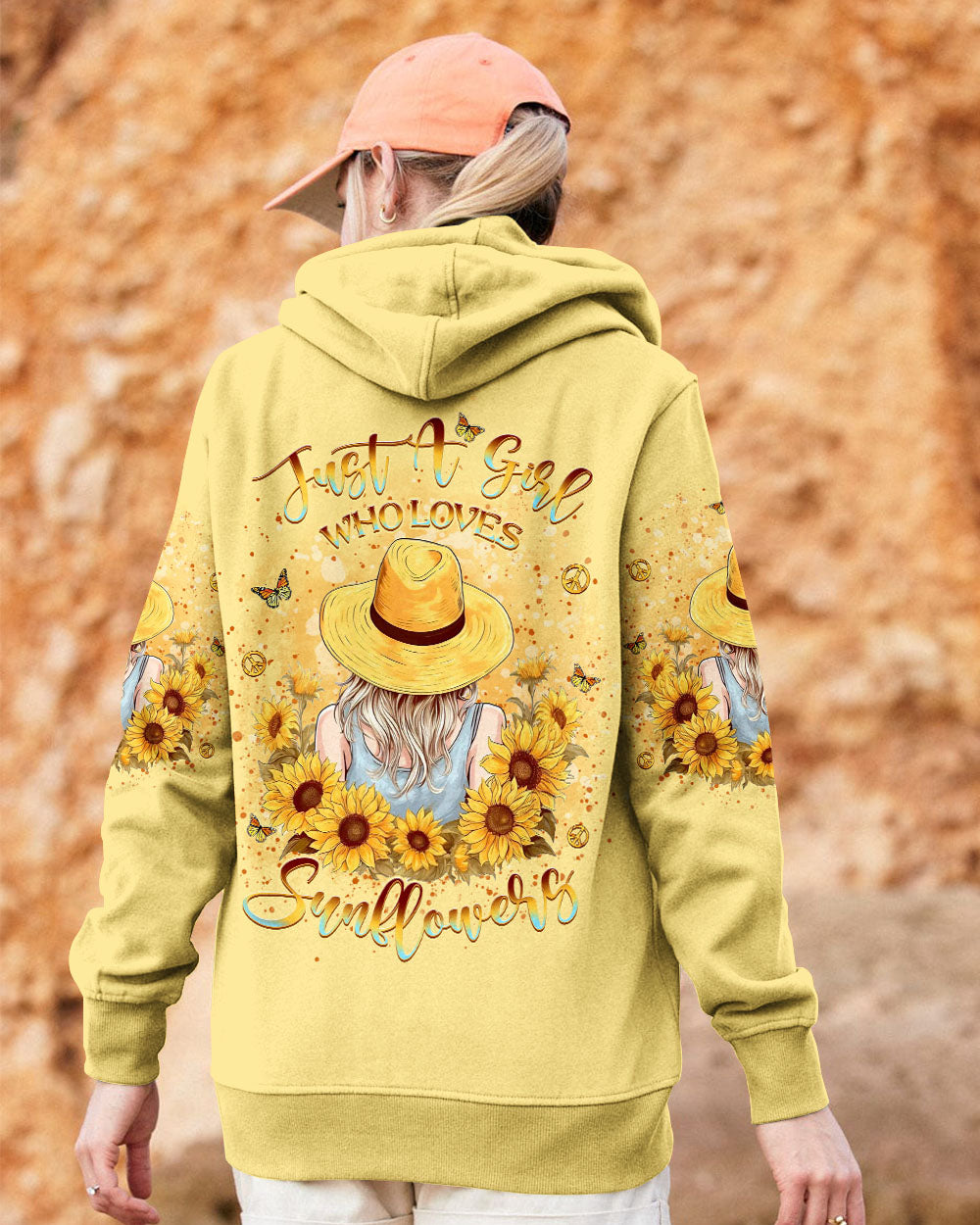 JUST A GIRL WHO LOVES SUNFLOWERS ALL OVER PRINT - YHKD0404244