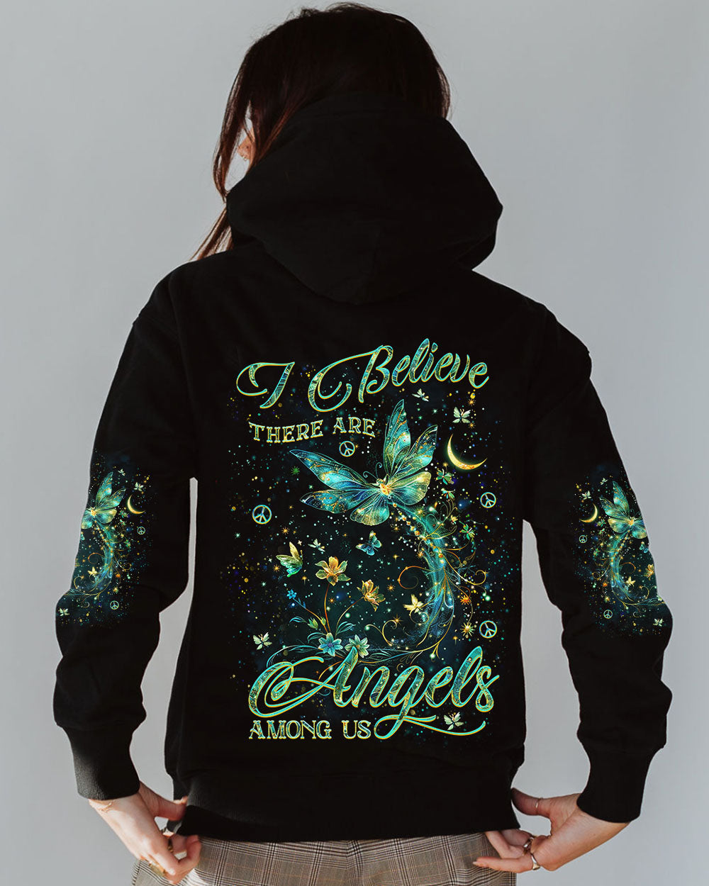 I BELIEVE THERE ARE ANGELS AMONG US DRAGONFLY ALL OVER PRINT - YHKD0803241