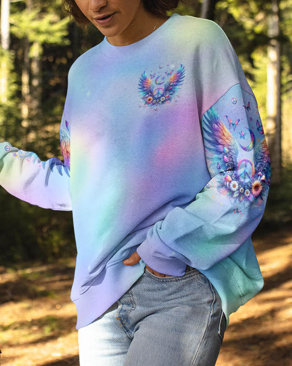 I BELIEVE THERE ARE ANGELS AMONG US WINGS ALL OVER PRINT - YHKD1004242