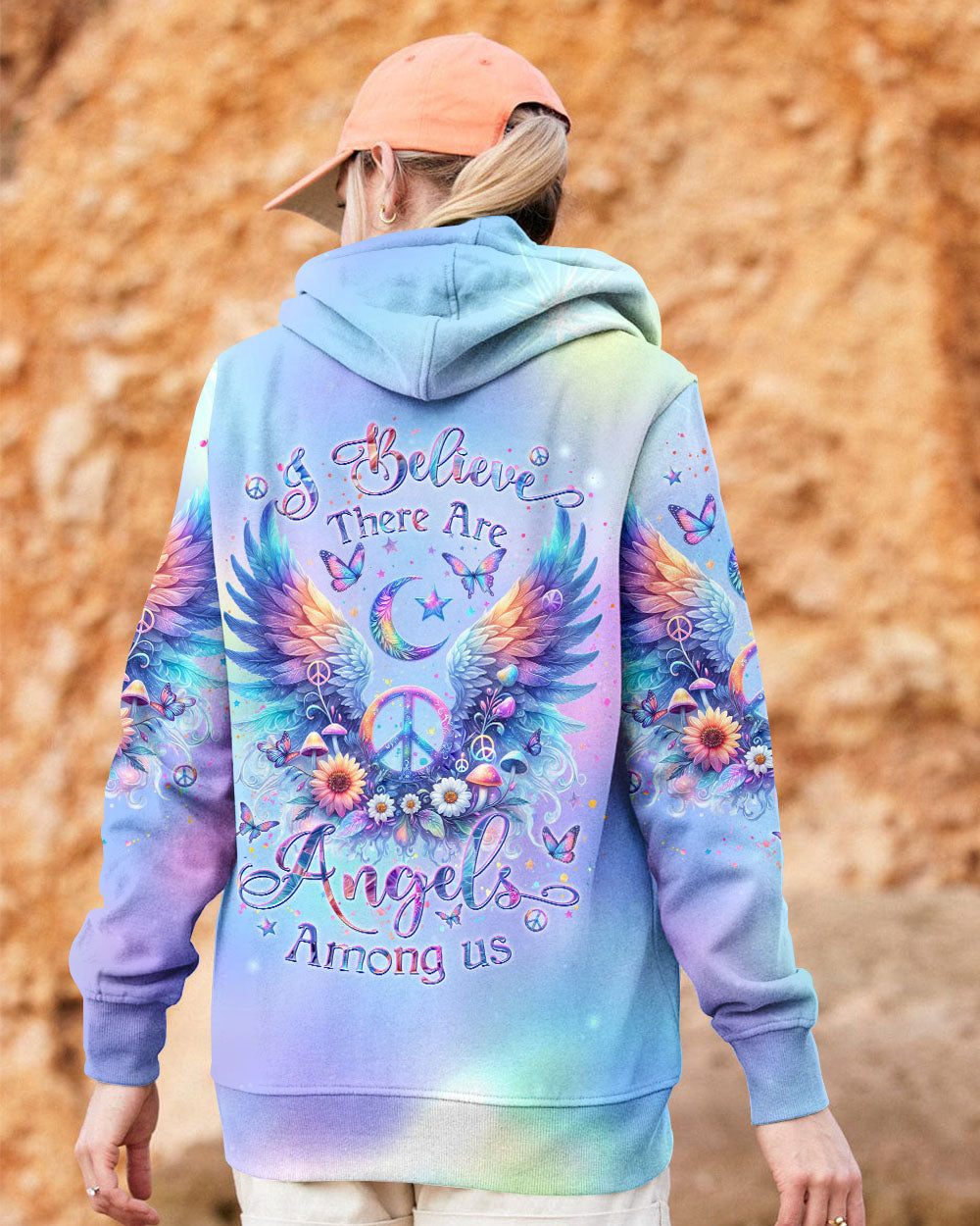 I BELIEVE THERE ARE ANGELS AMONG US WINGS ALL OVER PRINT - YHKD1004242