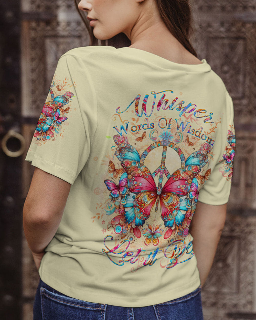 WHISPER WORDS OF WISDOM BUTTERFLY ALL OVER PRINT - YHKD1212232