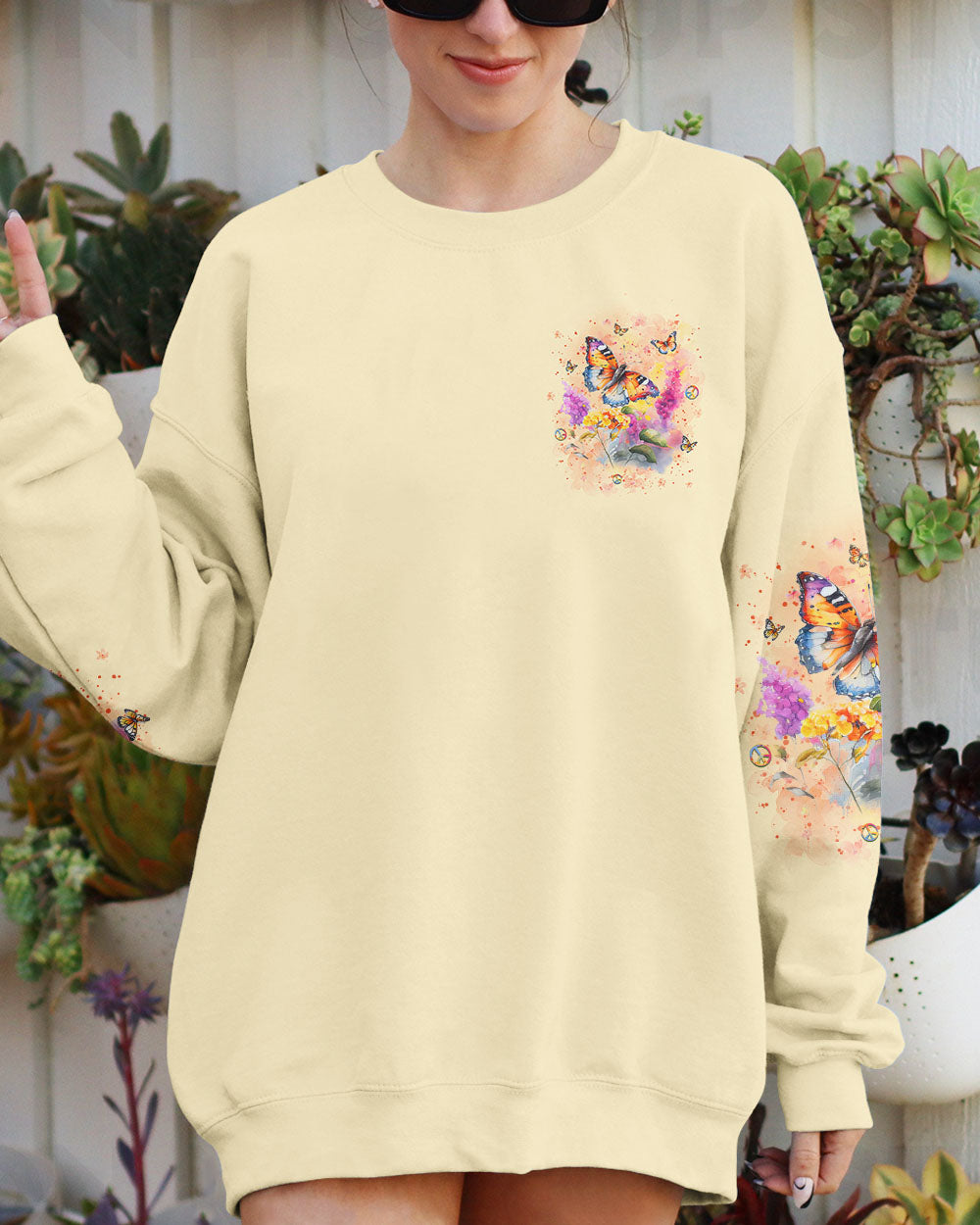 JUST BREATHE BUTTERFLY ALL OVER PRINT - YHKD1403241