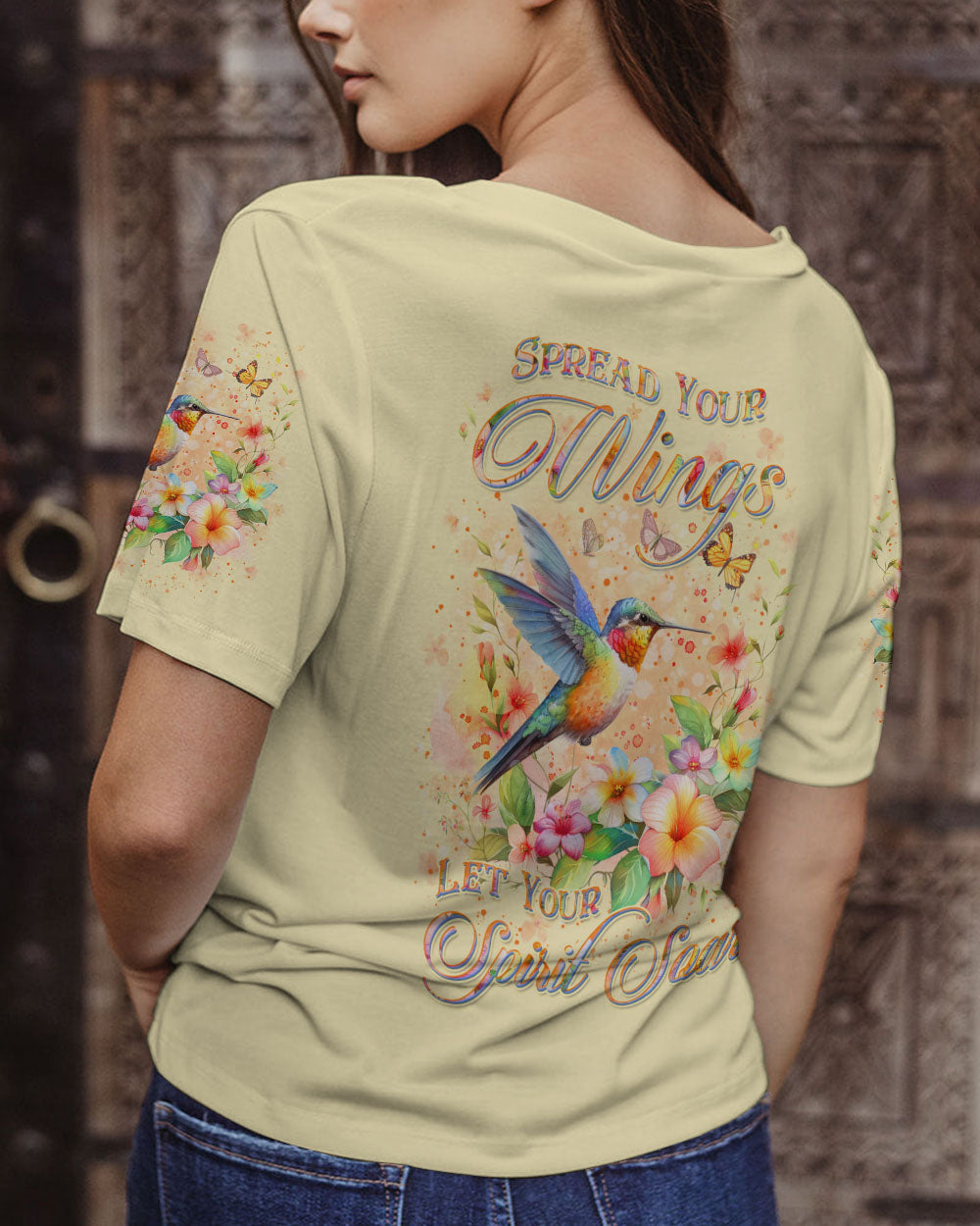 SPREAD YOUR WINGS LET YOUR SPIRIT SOAR ALL OVER PRINT - YHKD1503242
