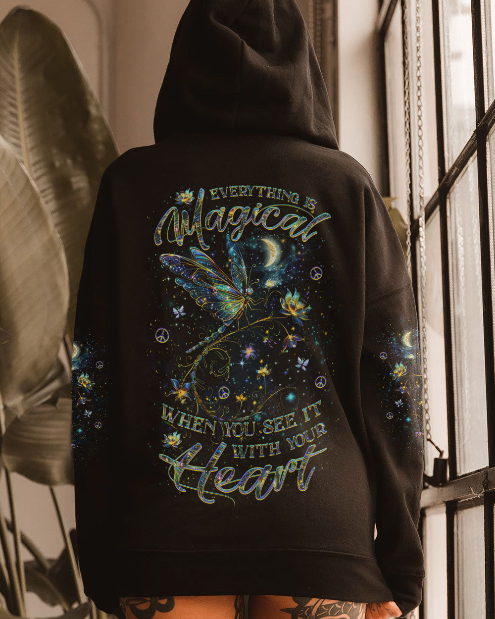EVERYTHING IS MAGICAL WHEN YOU SEE IT DRAGONFLY ALL OVER PRINT - YHKD1603242