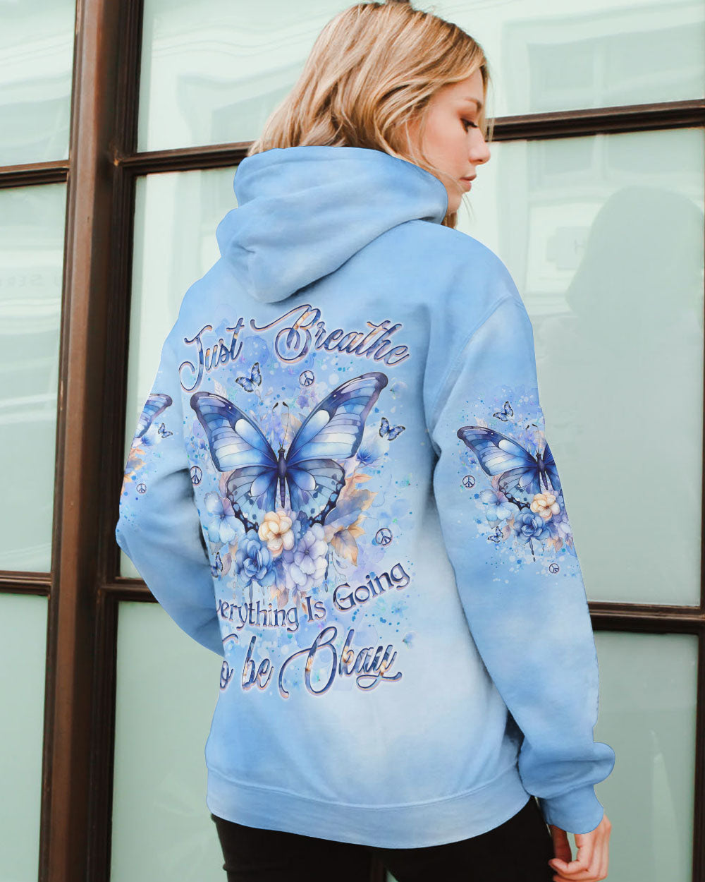 JUST BREATHE BUTTERFLY ALL OVER PRINT - YHKD1803242