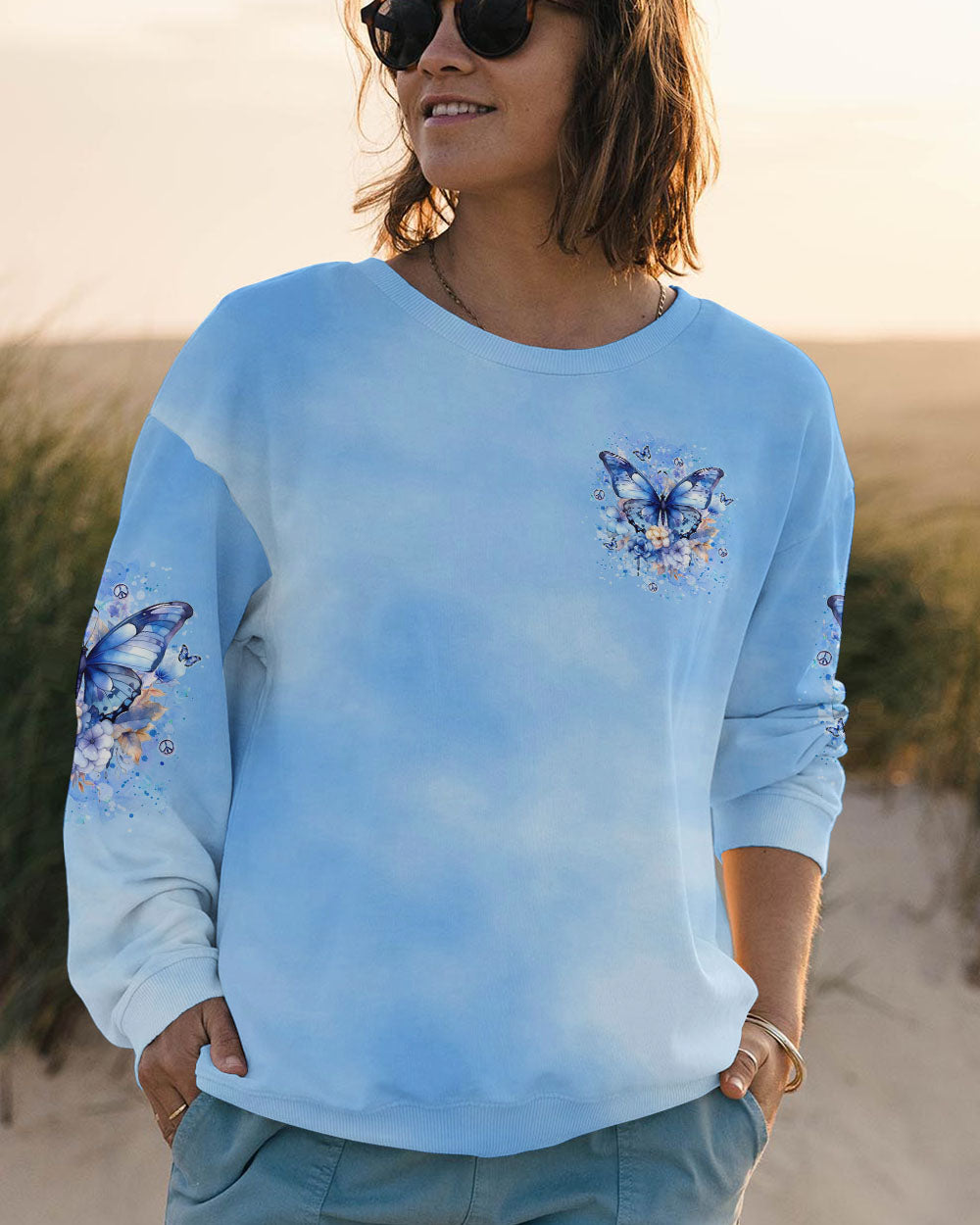 JUST BREATHE BUTTERFLY ALL OVER PRINT - YHKD1803242