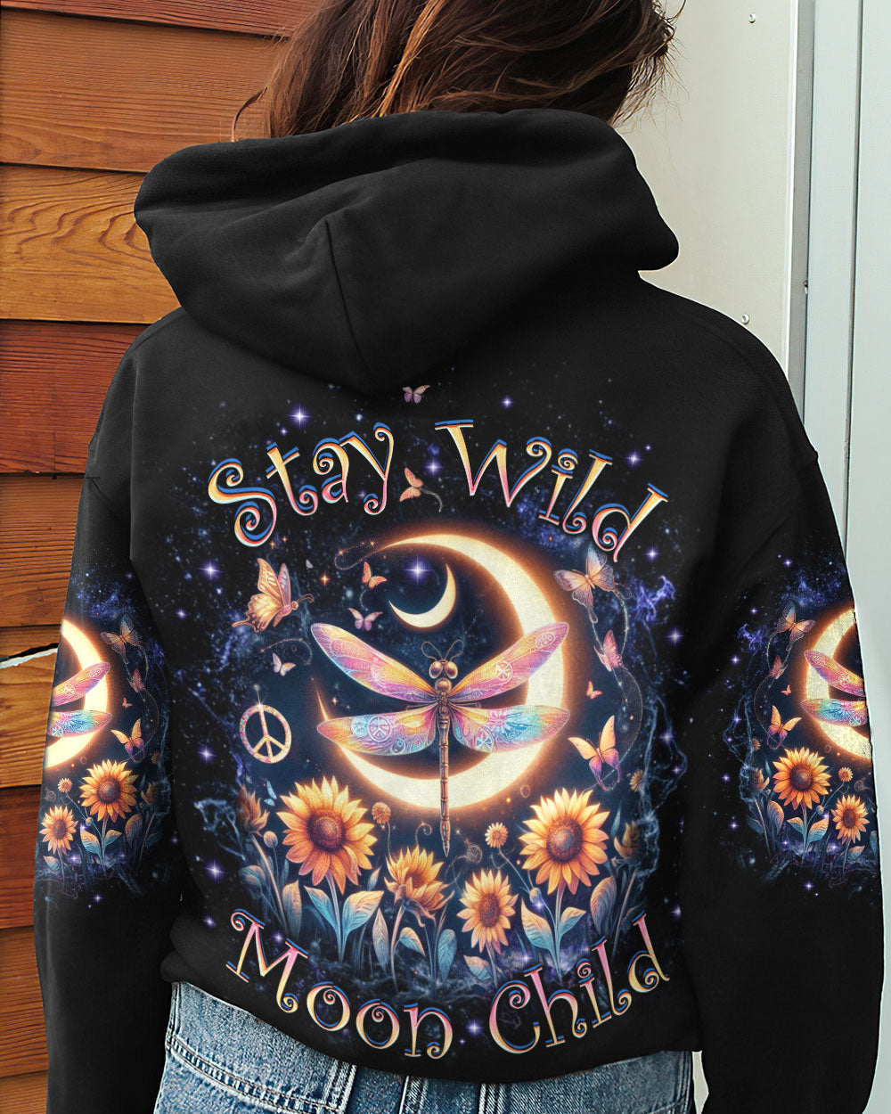 STAY WILD MOON CHILD DRAGONFLY ALL OVER PRINT - YHKD1812234