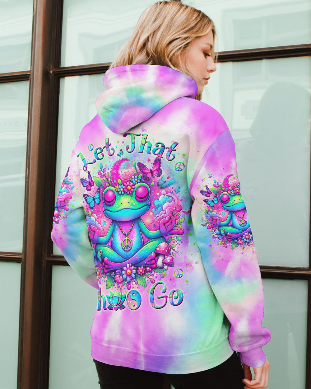 LET THAT S GO FROG ALL OVER PRINT - YHKD1904244