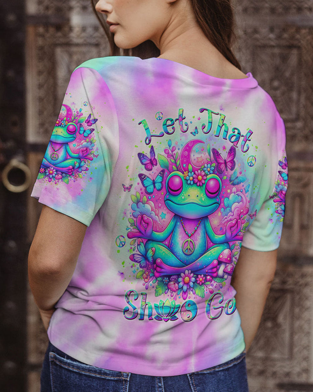 LET THAT S GO FROG ALL OVER PRINT - YHKD1904244