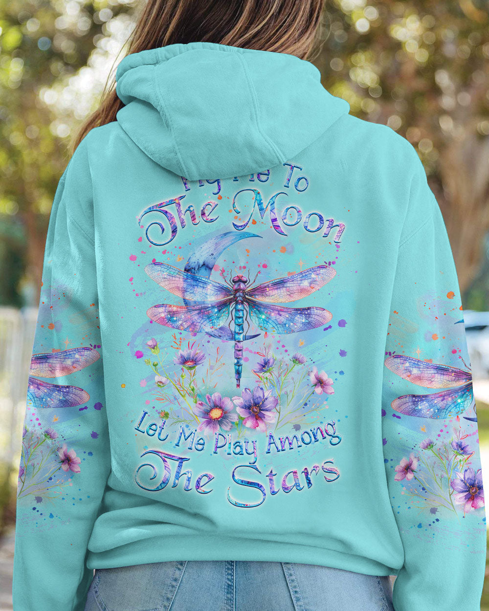 FLY ME TO THE MOON DRAGONFLY ALL OVER PRINT - YHKD2002243