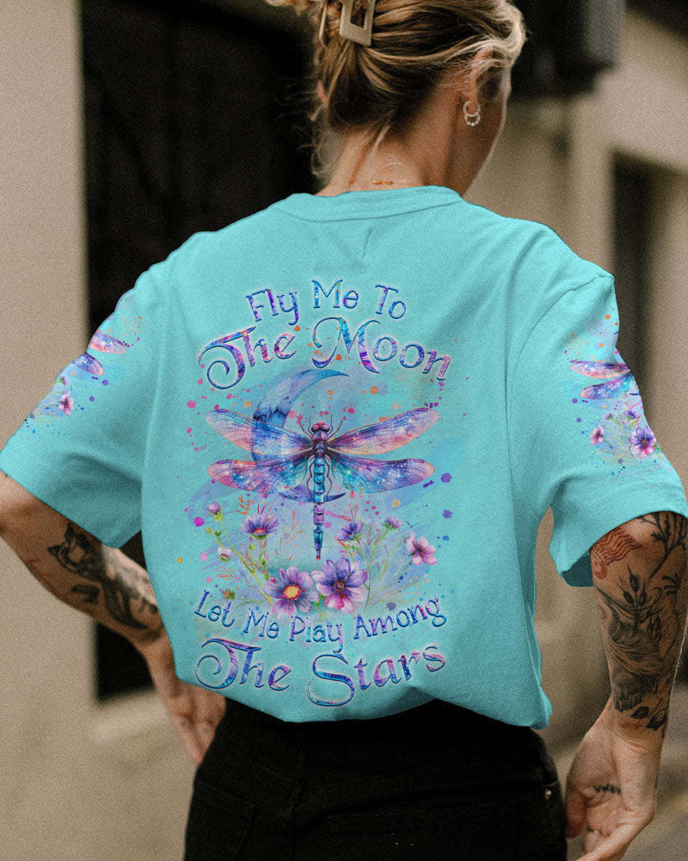 FLY ME TO THE MOON DRAGONFLY ALL OVER PRINT - YHKD2002243