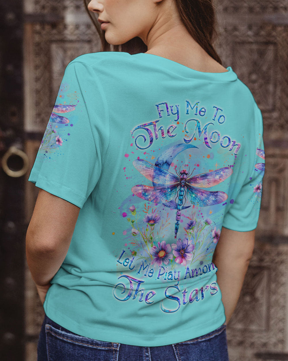 FLY ME TO THE MOON DRAGONFLY ALL OVER PRINT - YHKD2002243
