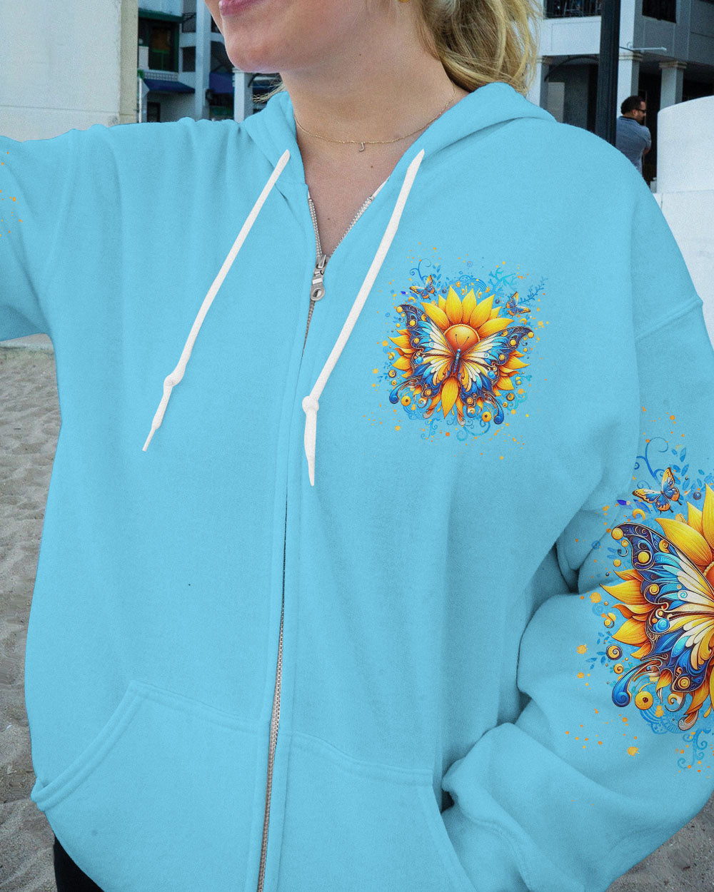 WHISPER WORDS OF WISDOM SUNFLOWER BUTTERFLY ALL OVER PRINT - YHKD2005243