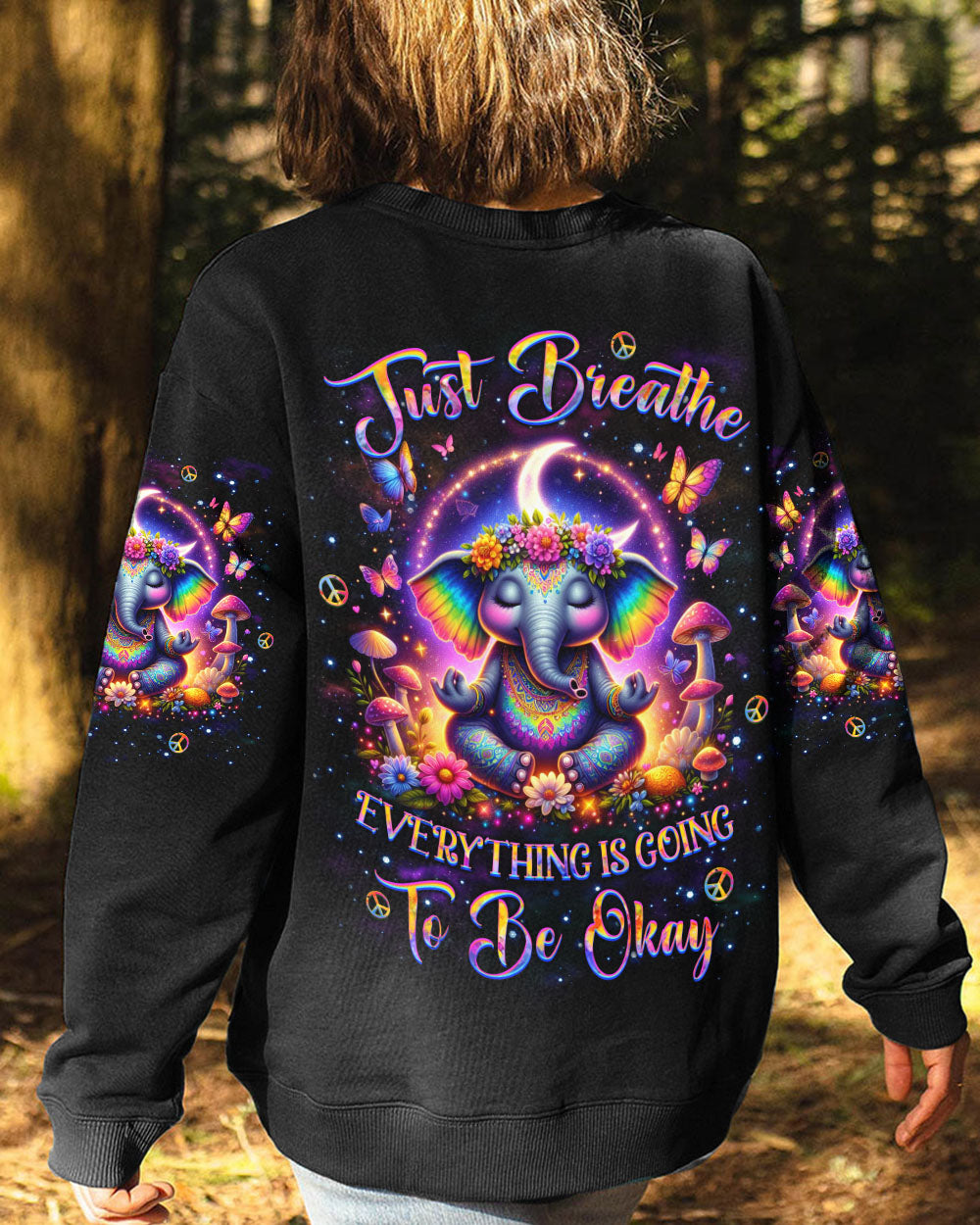JUST BREATHE BUTTERFLY ALL OVER PRINT - YHKD2203241