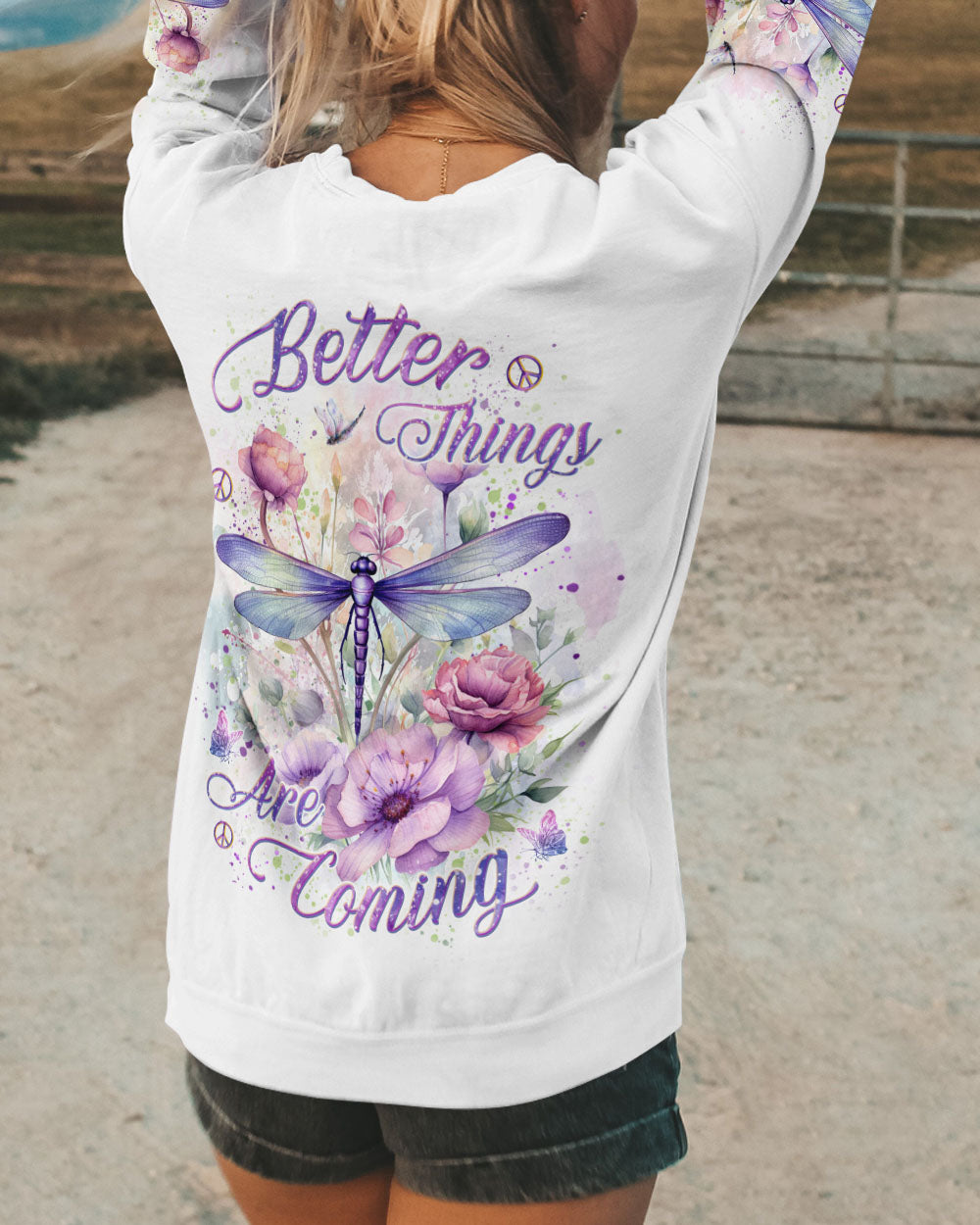 BETTER THINGS ARE COMING DRAGONFLY ALL OVER PRINT - YHKD2311233