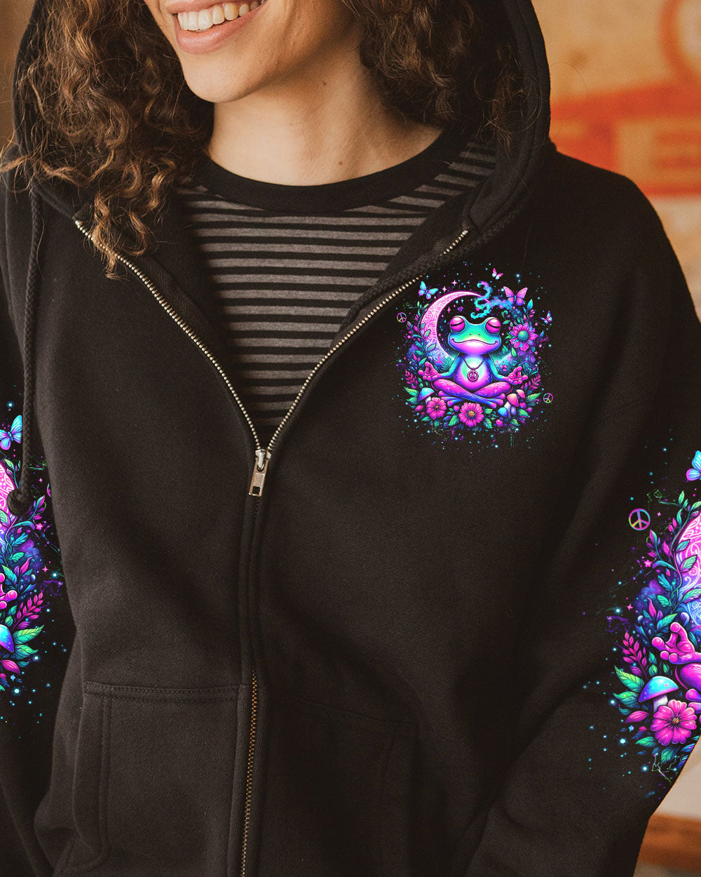 JUST BREATHE FROG ALL OVER PRINT - YHKD2604244