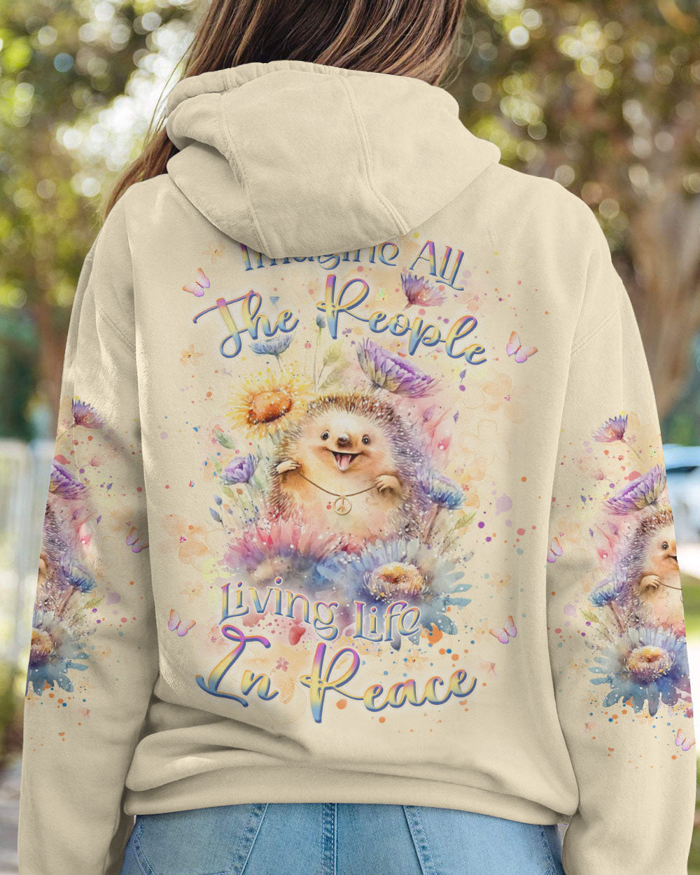 IMAGINE ALL THE PEOPLE LIVING LIFE IN PEACE ALL OVER PRINT - YHKD2711233