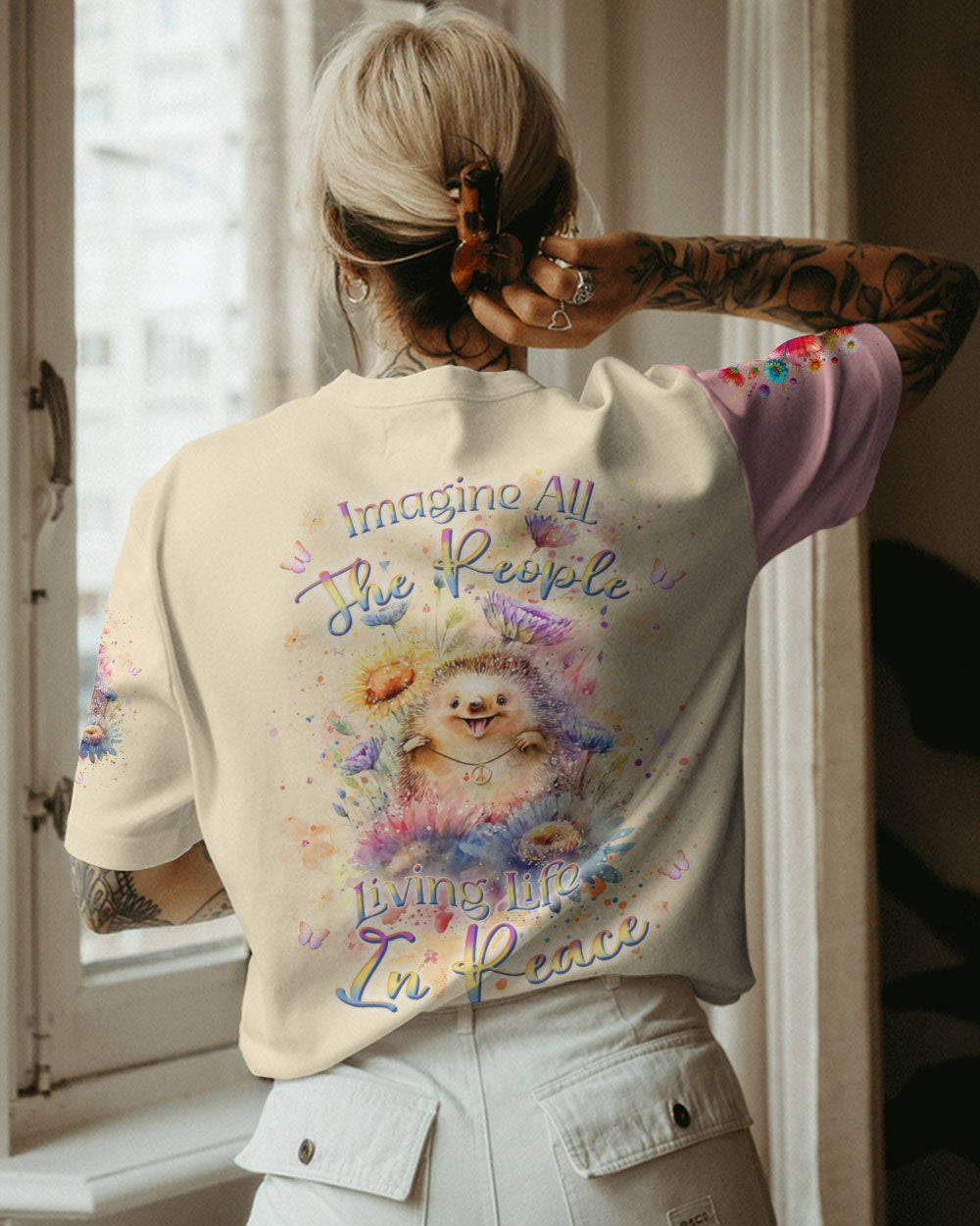 IMAGINE ALL THE PEOPLE LIVING LIFE IN PEACE ALL OVER PRINT - YHKD2711233