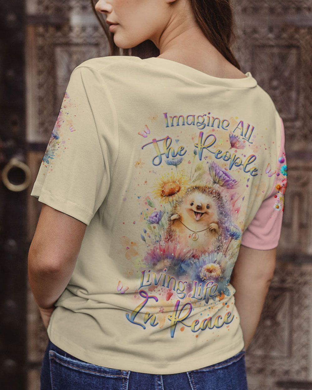 IMAGINE ALL THE PEOPLE LIVING LIFE IN PEACE ALL OVER PRINT - YHKD2711233