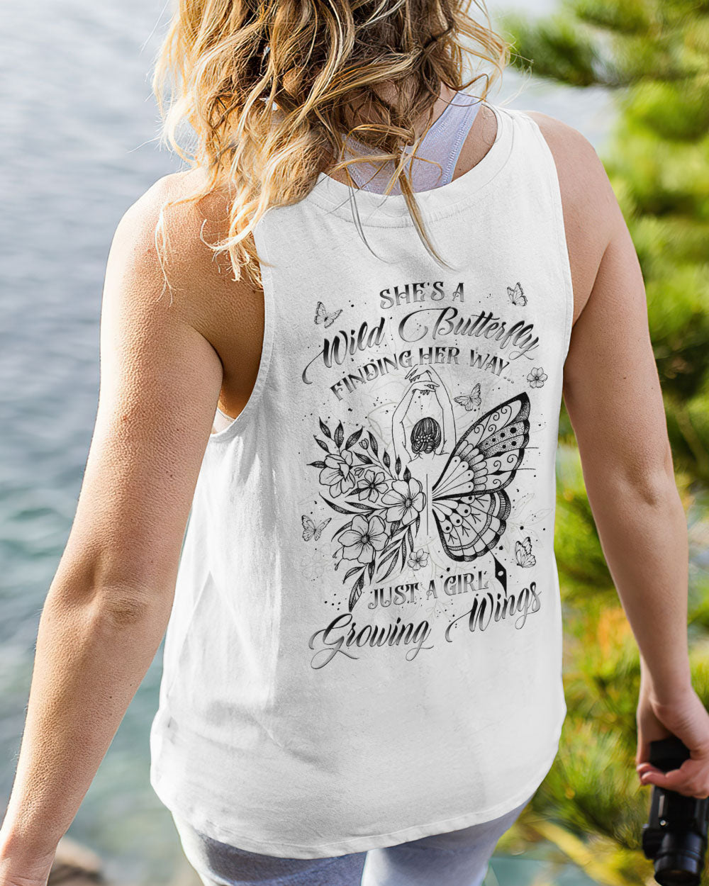 SHE'S A WILD BUTTERFLY ALL OVER PRINT - YHKD2803243