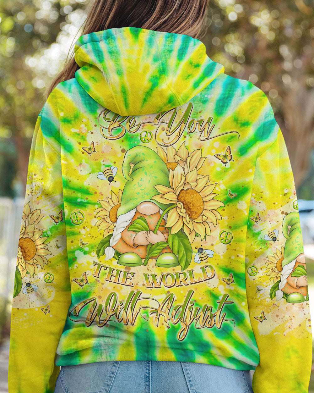 BE YOU THE WORLD WILL ADJUST FROG ALL OVER PRINT - YHKD2901242