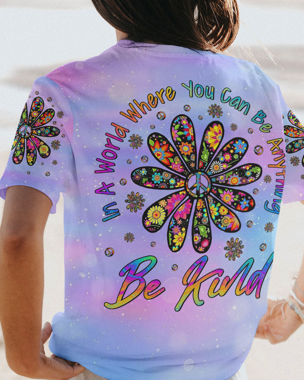 IN A WORLD WHERE YOU CAN BE ANYTHING ALL OVER PRINT - YHLN0108234