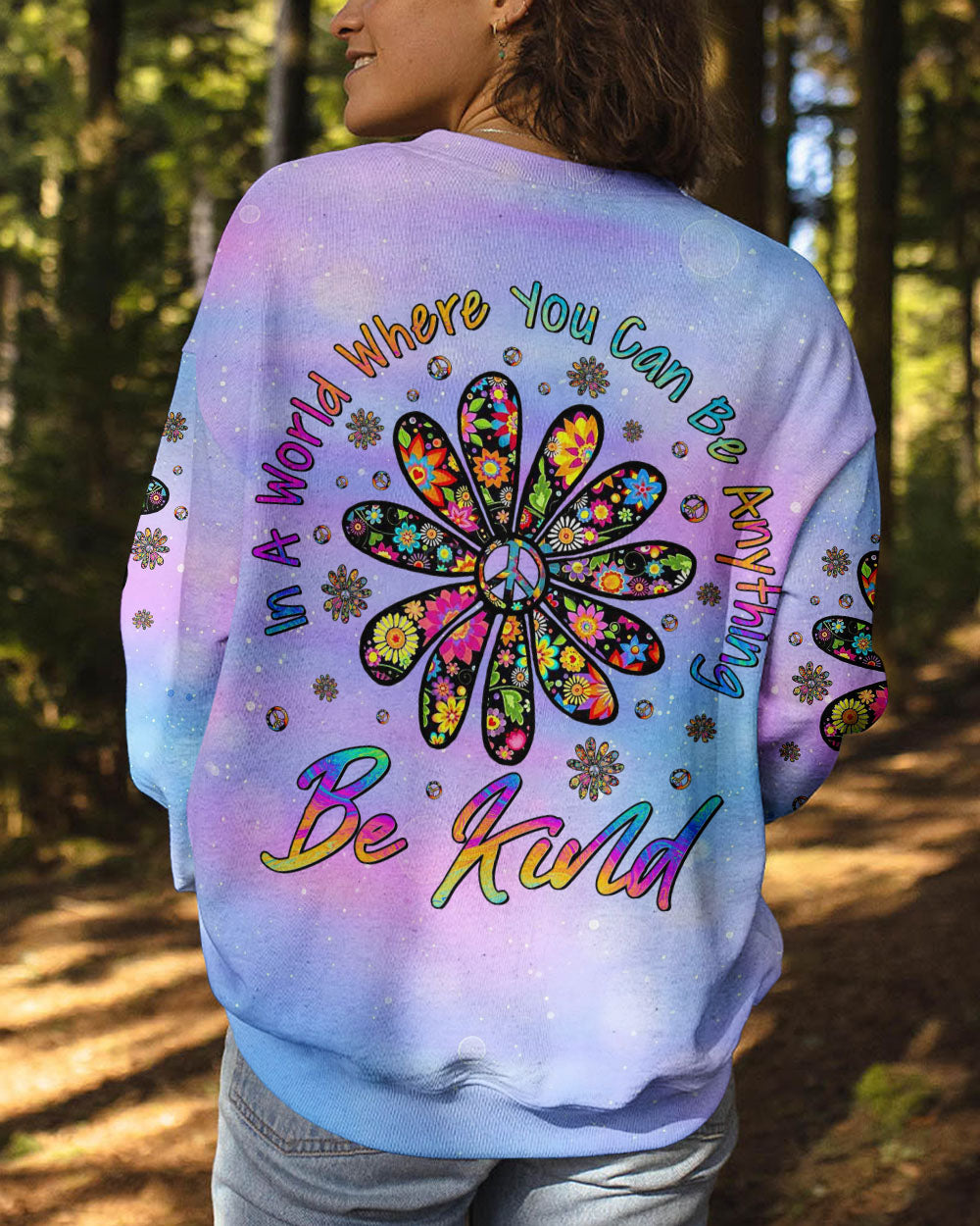 IN A WORLD WHERE YOU CAN BE ANYTHING ALL OVER PRINT - YHLN0108234