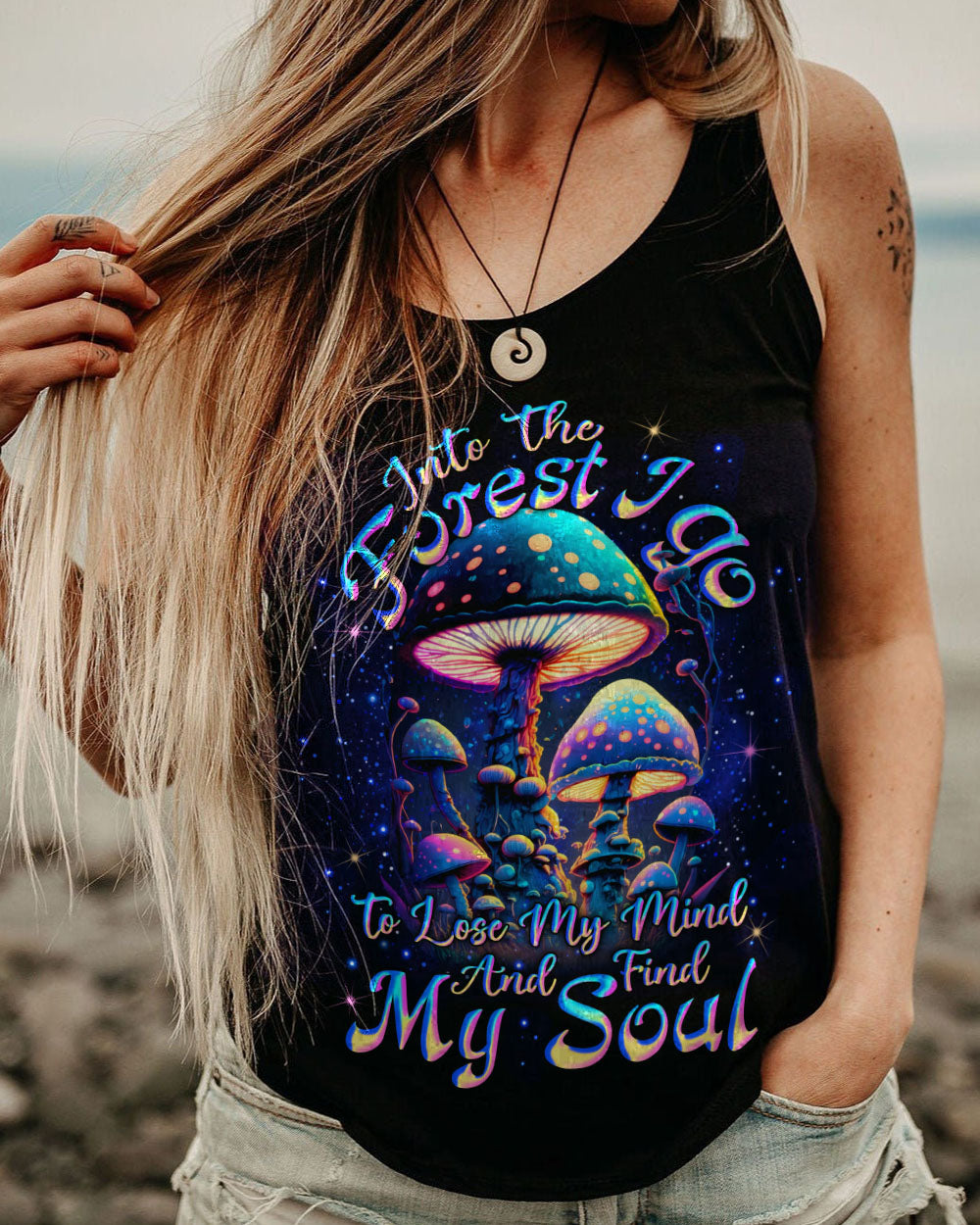 INTO THE FOREST MUSHROOM ALL OVER PRINT - YHLN0206231