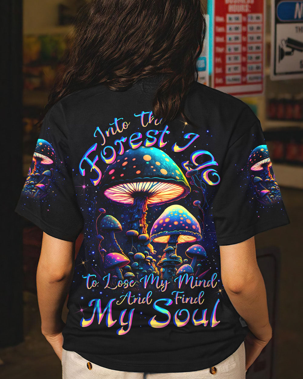 INTO THE FOREST MUSHROOM ALL OVER PRINT - YHLN0206231