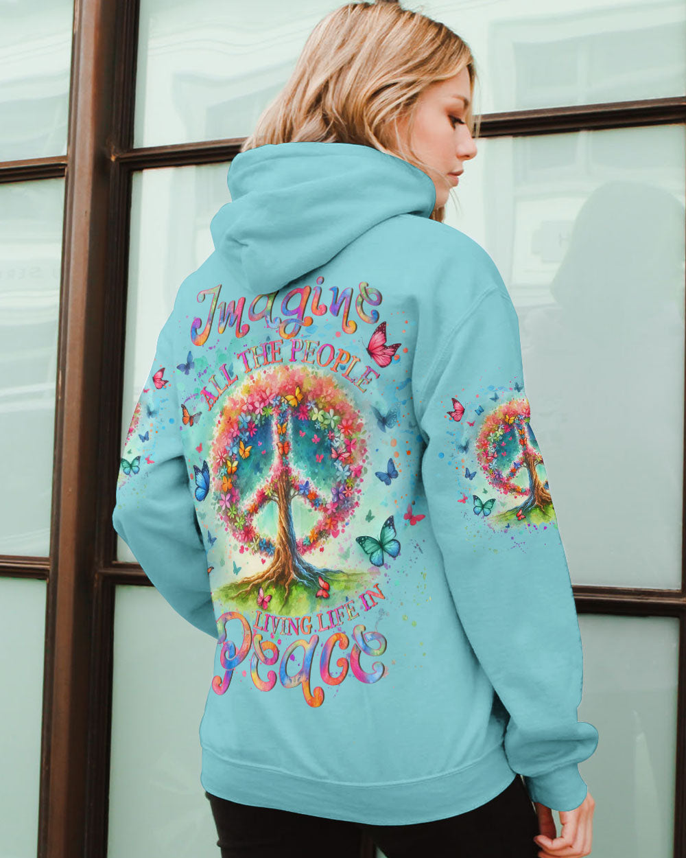 IMAGINE ALL THE PEOPLE LIVING LIFE IN PEACE ALL OVER PRINT - YHLN0207243