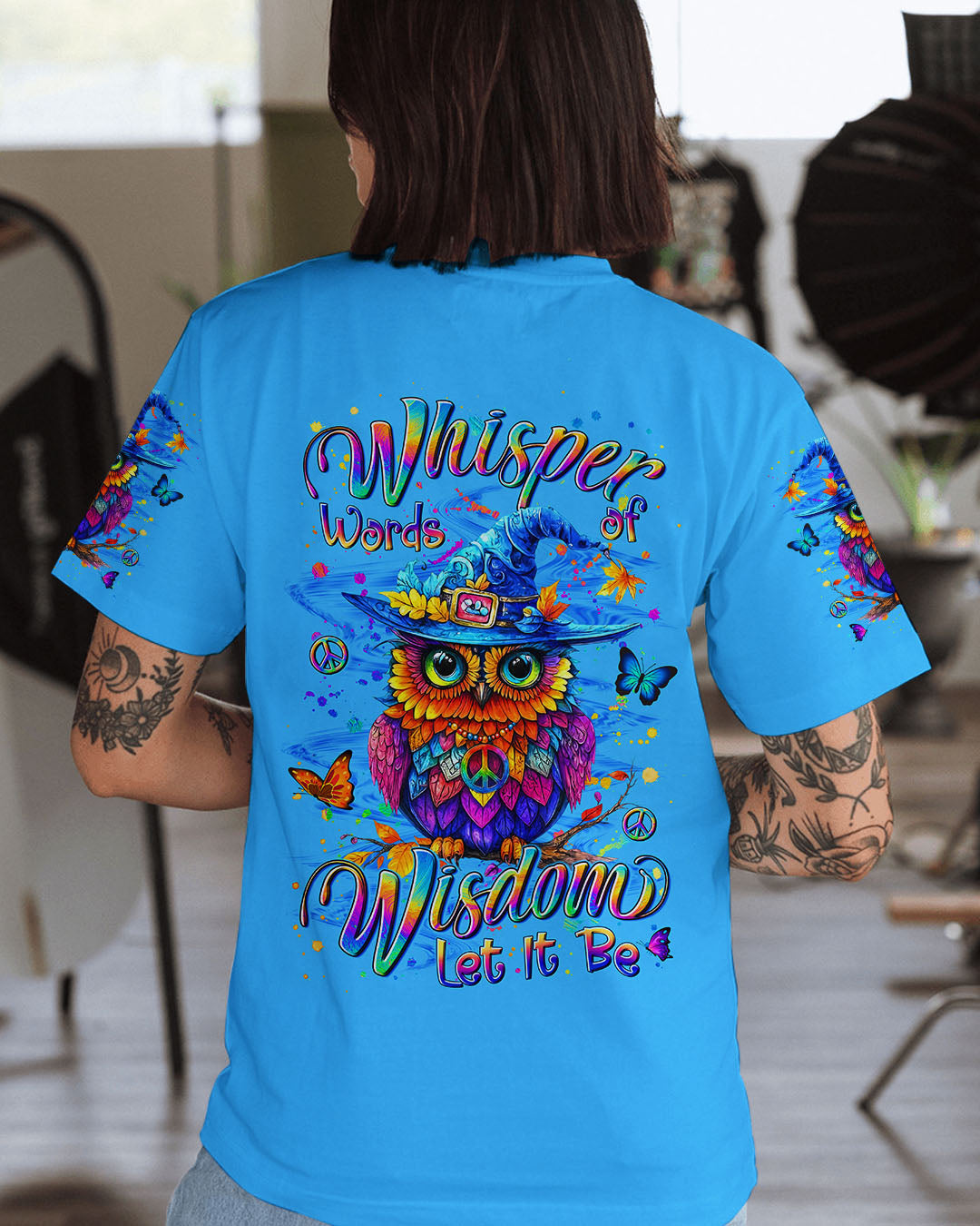 WHISPER WORDS OF WISDOM LET IT BE OWL WITCH HALLOWEEN ALL OVER PRINT - YHLN0210253