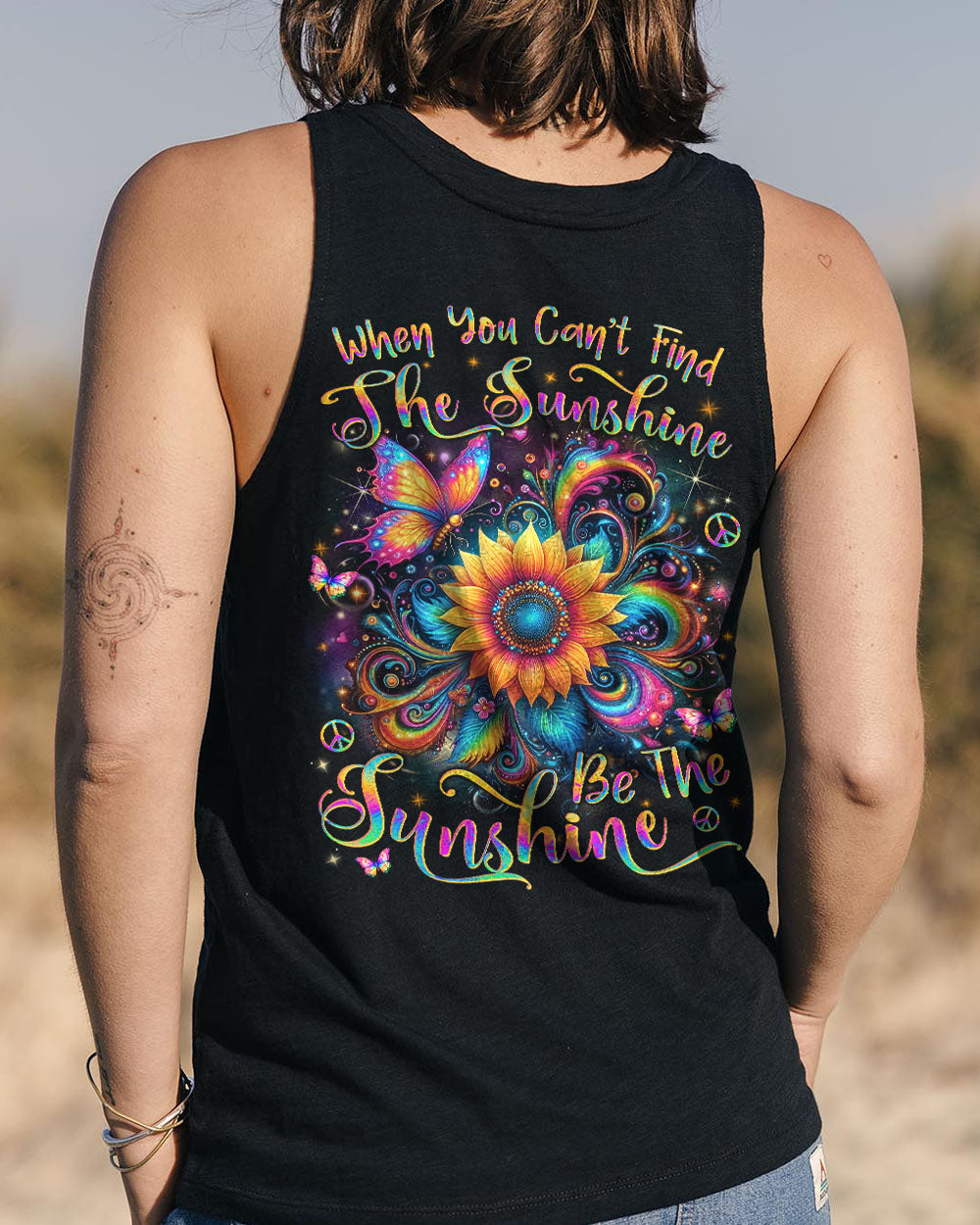 BE THE SUNSHINE SUNFLOWER ALL OVER PRINT - YHLN0204244
