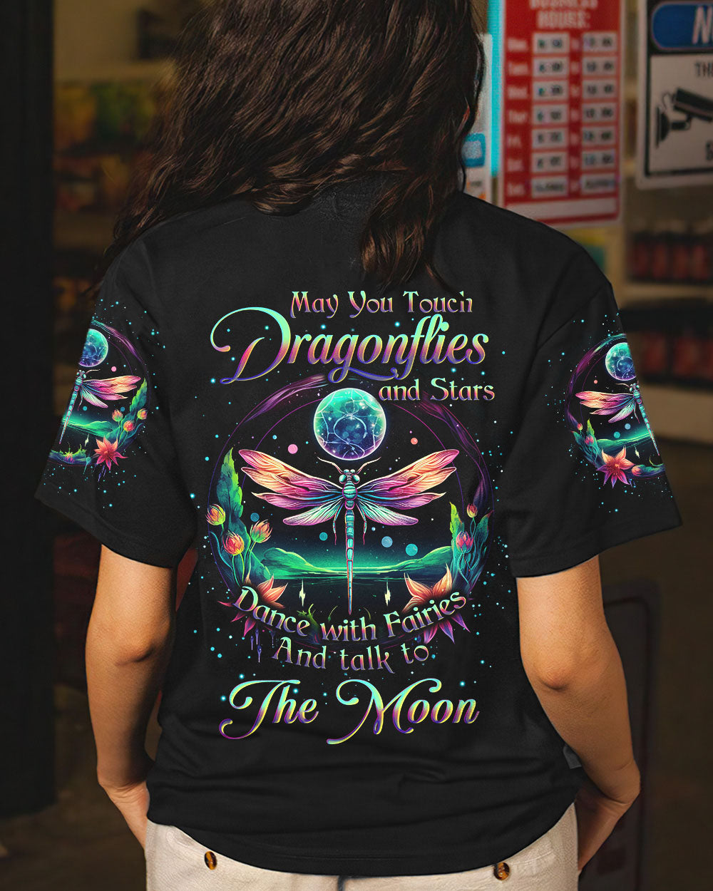 MAY YOU TOUCH DRAGONFLIES AND STARS ALL OVER PRINT - YHLN0307232