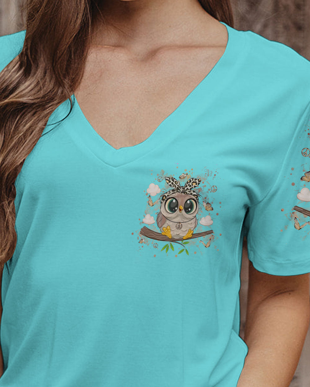 JUST BREATHE OWL ALL OVER PRINT - YHLN0307243