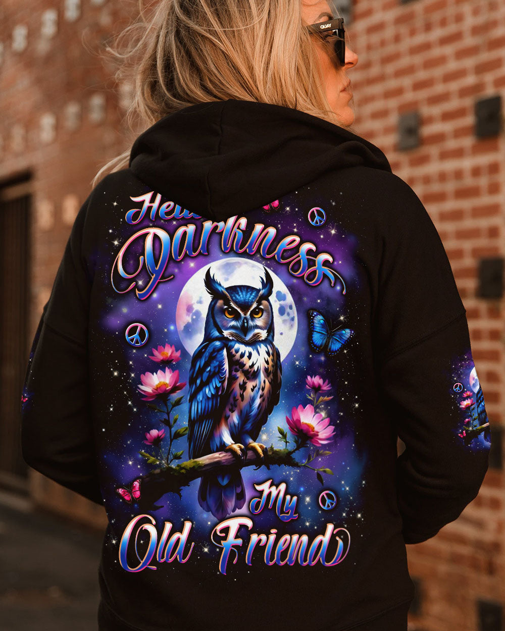 HELLO DARKNESS MY OLD FRIEND OWL ALL OVER PRINT - YHLN0310252