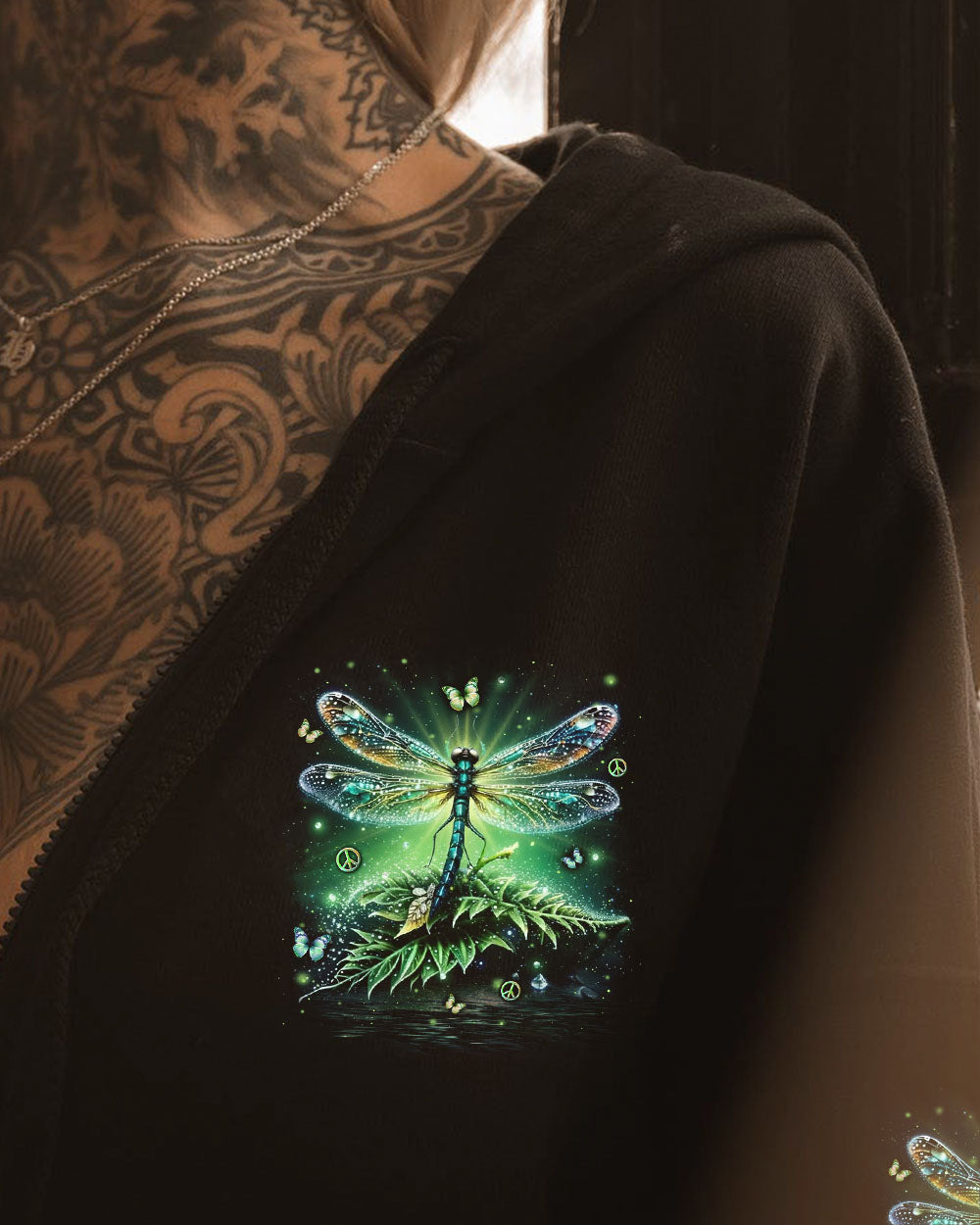 I BELIEVE THERE ARE ANGELS AMONG US DRAGONFLY ALL OVER PRINT - YHLN0312253