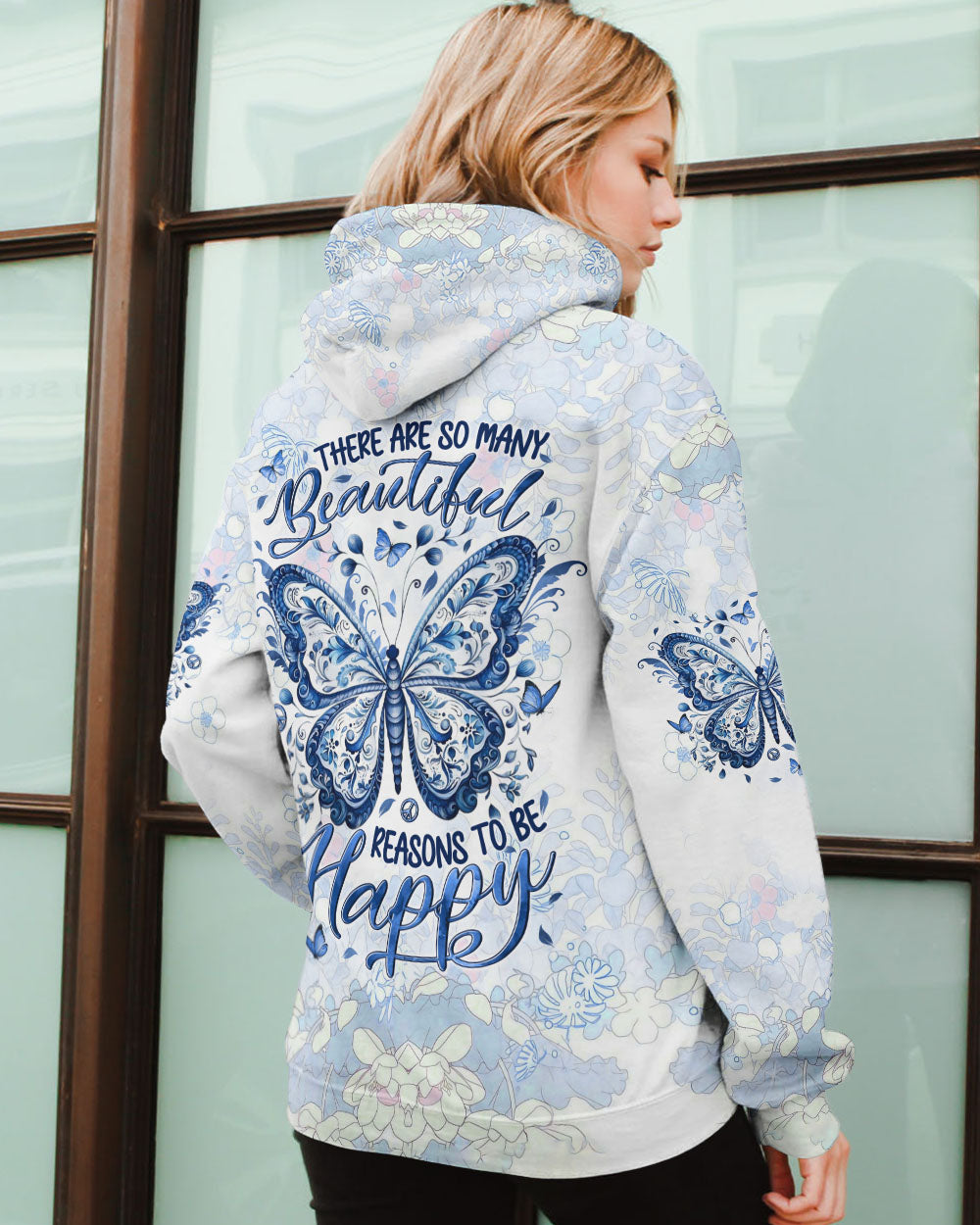 THERE ARE SO MANY BEAUTIFUL REASONS BUTTERFLY ALL OVER PRINT - YHLN0402252