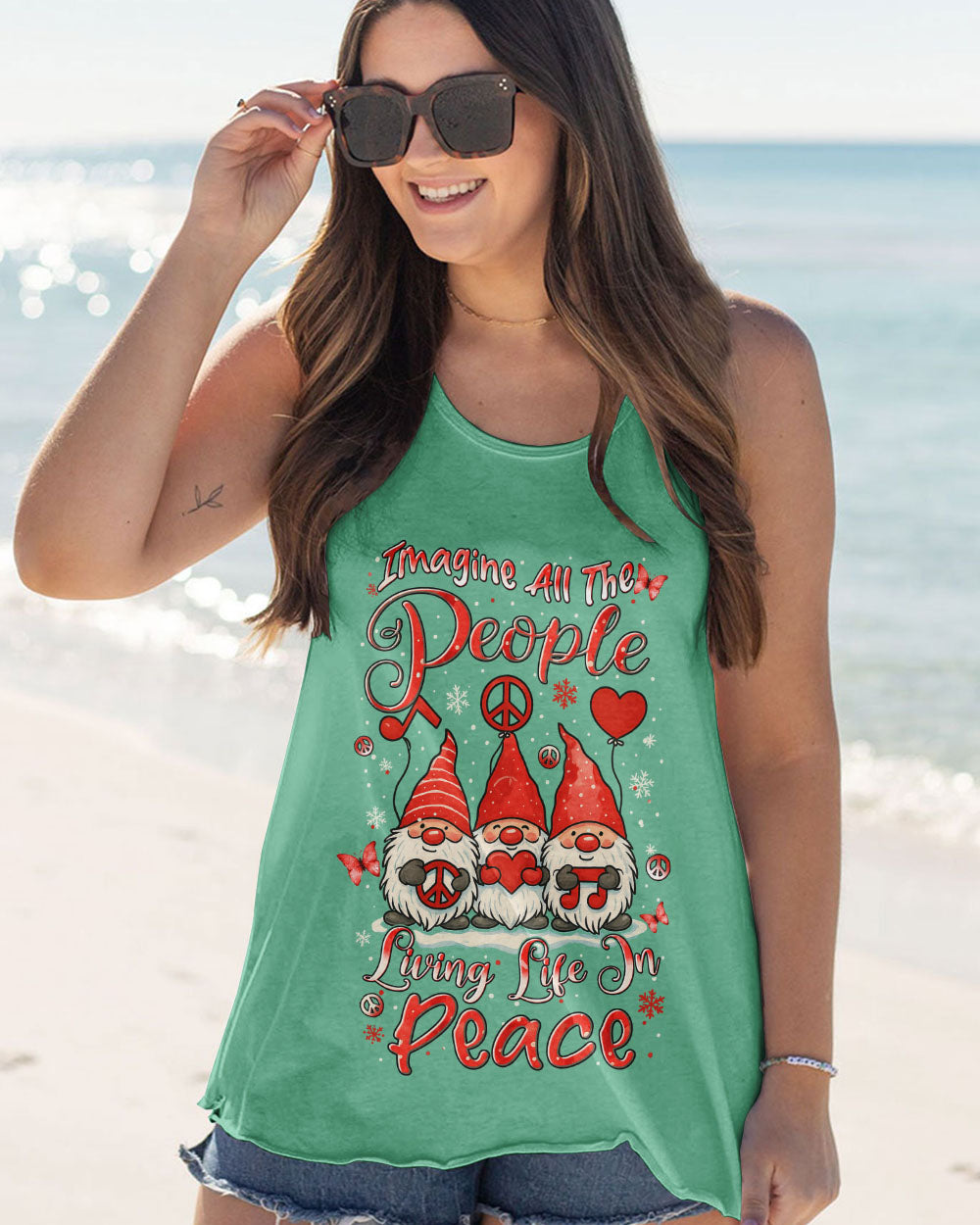 IMAGINE ALL THE PEOPLE LIVING LIFE IN PEACE CHRISTMAS ALL OVER PRINT - YHLN0411251