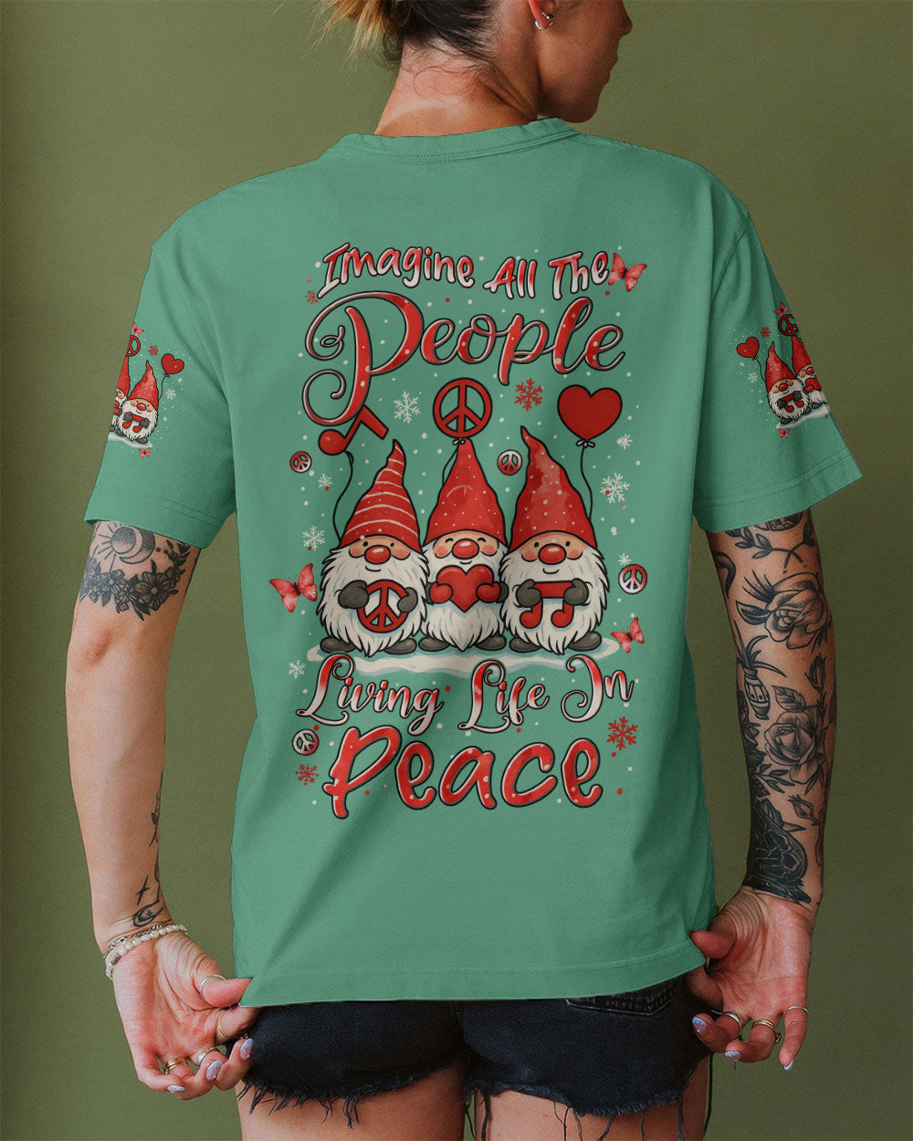 IMAGINE ALL THE PEOPLE LIVING LIFE IN PEACE CHRISTMAS ALL OVER PRINT - YHLN0411251
