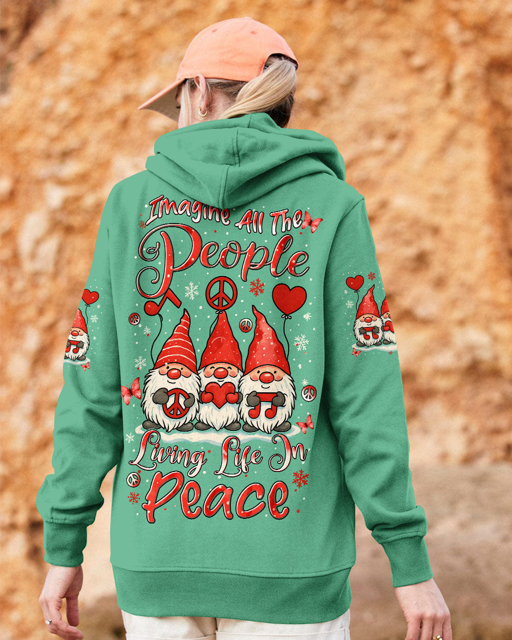 IMAGINE ALL THE PEOPLE LIVING LIFE IN PEACE CHRISTMAS ALL OVER PRINT - YHLN0411251